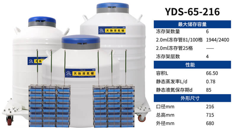 要放凍存架選多大口徑的液氮樣本儲存罐